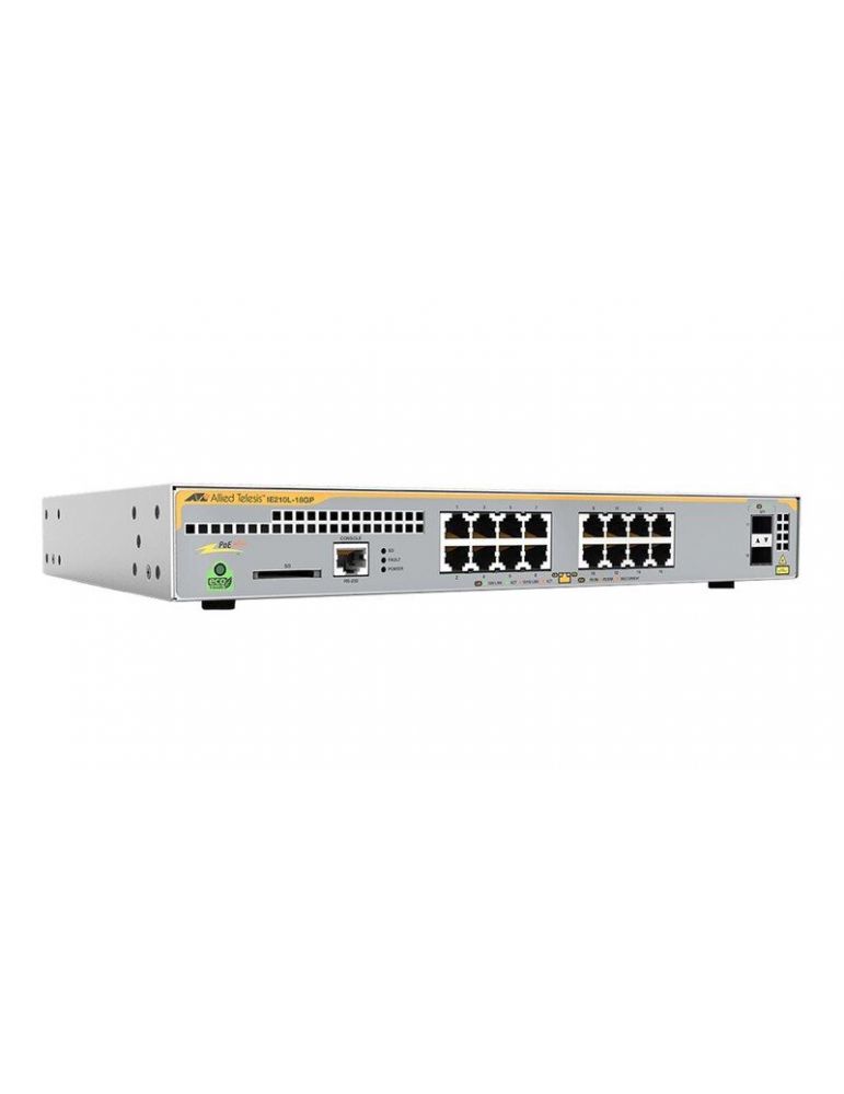 Allied Telesis AT-IE210L-18GP-60 Gestionate L2 Gigabit Ethernet (10/100/1000) Power over Ethernet (PoE) Suport Gri