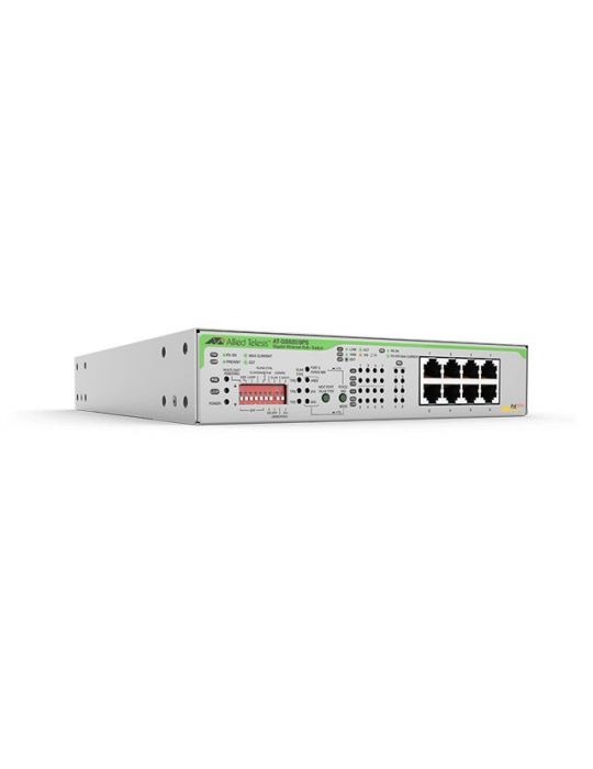 Allied Telesis AT-GS920/8PS-50 Fara management Gigabit Ethernet (10/100/1000) Power over Ethernet (PoE) Suport 1U Gri Allied tel