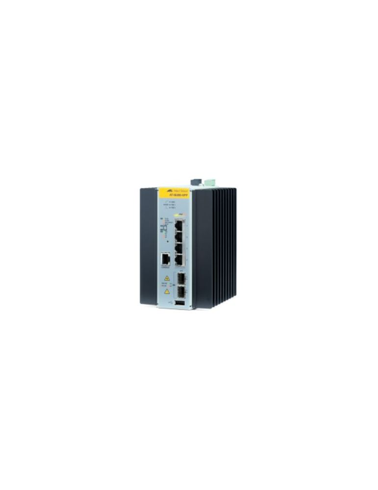 Allied Telesis AT-IE200-6FP-80 Gestionate L2 Fast Ethernet (10/100) Power over Ethernet (PoE) Suport Negru, Gri