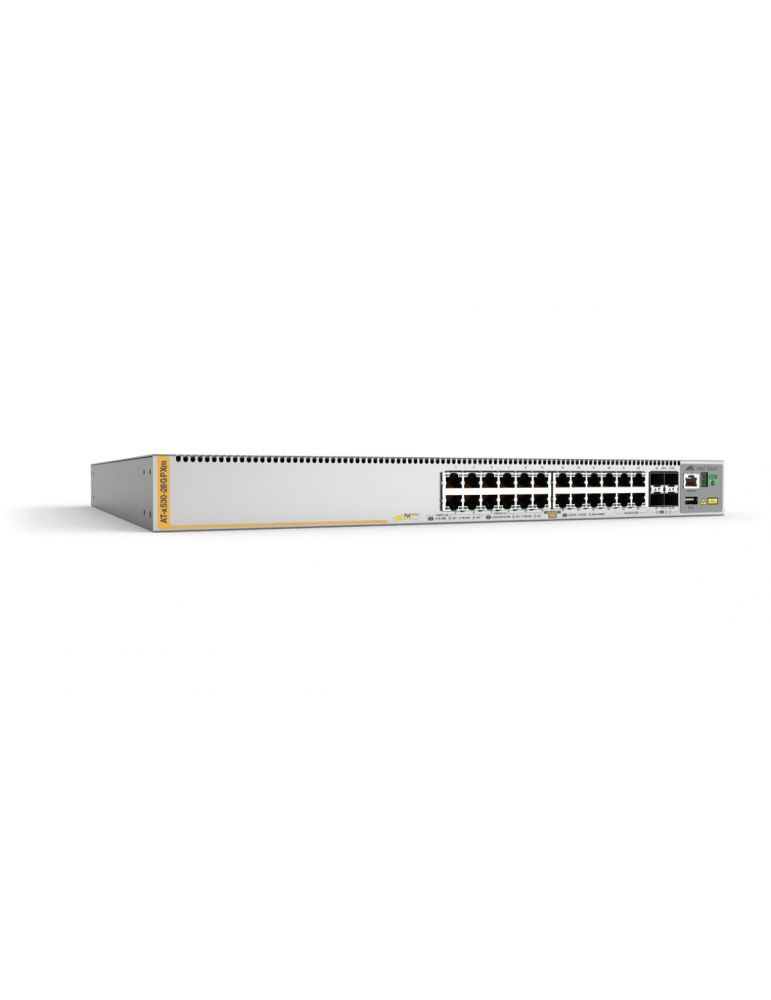 Allied Telesis AT-x530-28GPXm-50 Gestionate L3 Gigabit Ethernet (10/100/1000) Power over Ethernet (PoE) Suport 1U Gri