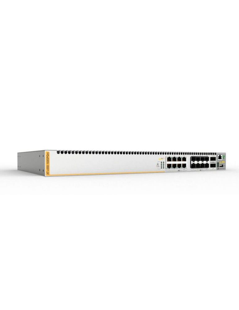 Allied Telesis AT-x550-18XSPQm-50 Gestionate 10G Ethernet (100/1000/10000) Power over Ethernet (PoE) Suport Argint