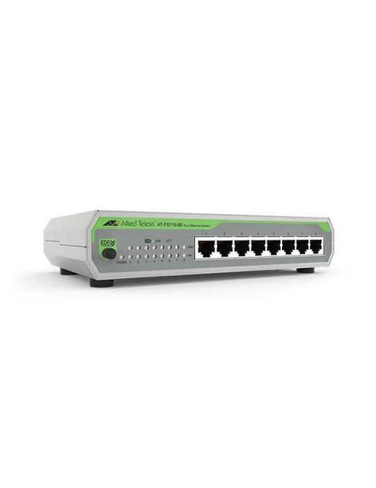 Allied Telesis AT-FS710/8E-60 Fara management Fast Ethernet (10/100) Power over Ethernet (PoE) Suport Gri Allied telesis - 1