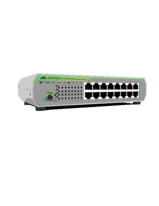 Allied Telesis FS710/16E Fara management Fast Ethernet (10/100) 1U Verde, Gri Allied telesis - 1