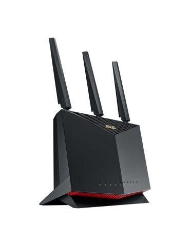 ASUS AX5700 RT-AX86U router wireless Gigabit Ethernet Bandă dublă (2.4 GHz/ 5 GHz) 3G 5G 4G Negru, Roşu Asus - 4