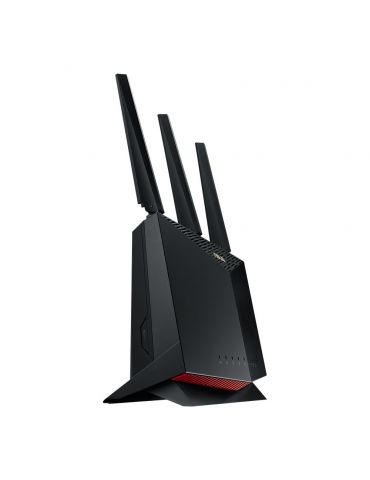 ASUS AX5700 RT-AX86U router wireless Gigabit Ethernet Bandă dublă (2.4 GHz/ 5 GHz) 3G 5G 4G Negru, Roşu Asus - 5