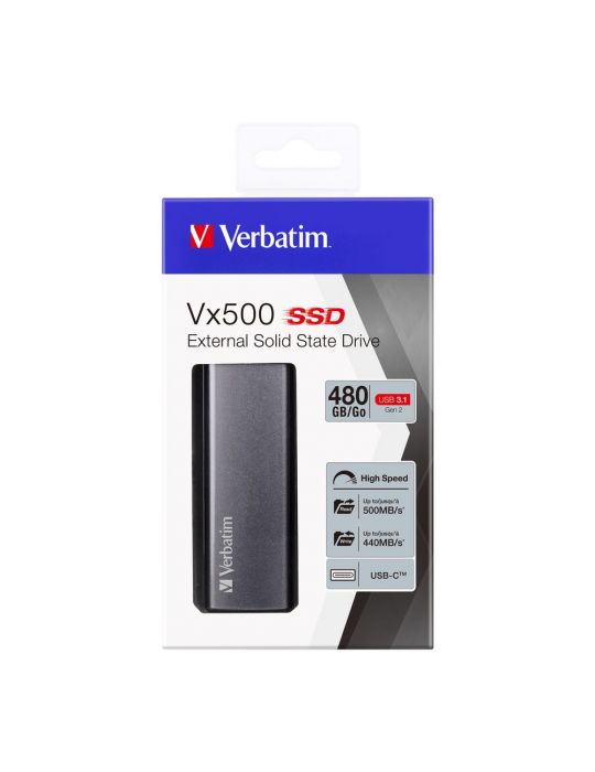 Verbatim Vx500 480 Giga Bites Argint Verbatim - 3