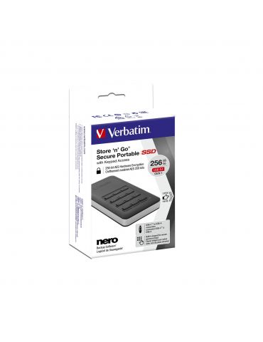Verbatim Store'n'Go 256 Giga Bites Negru, Argint Verbatim - 5