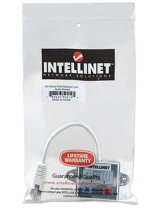 Intellinet 504195 adaptor mufă cablu RJ-45 2x RJ-45 Argint Intellinet - 4