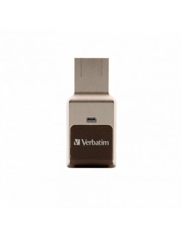 Verbatim Fingerprint Secure memorii flash USB 64 Giga Bites USB Tip-A 3.2 Gen 1 (3.1 Gen 1) Argint Verbatim - 1 - Tik.ro
