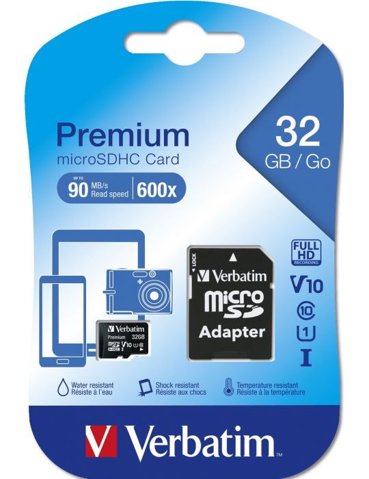Verbatim Premium 32 Giga Bites MicroSDHC Clasa 10 Verbatim - 3