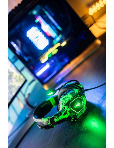 SureFire Skirmish Căști Prin cablu Bandă de fixare pe cap Gaming USB Tip-A Negru, Camuflaj, Verde SureFire - 6
