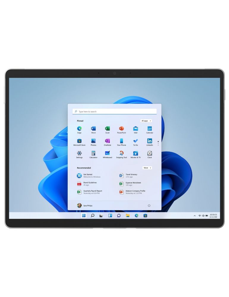Tableta Microsoft Surface Pro 8, Intel Core i7-1185G7, 13inch, 256GB, Wi-Fi, BT, Windows 10 Home, Platinum