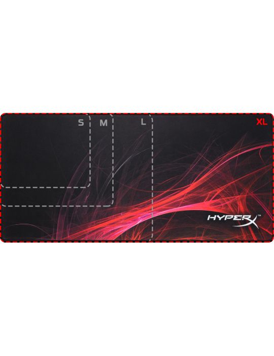 HP FURY S Speed Mouse pad pentru jocuri Negru, Roşu Hp - 2