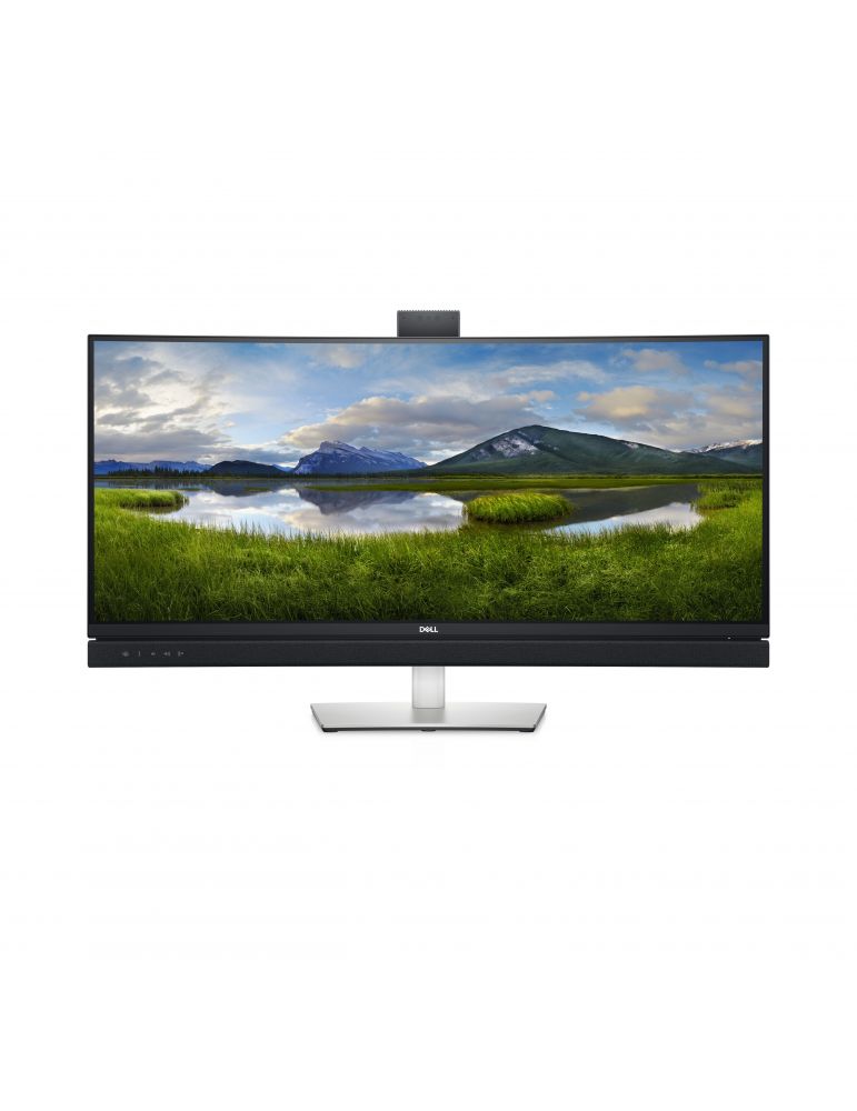Monitor LED Curbat DELL C3422WE, 34.1inch, UltraWide Quad HD, 60Hz, 8ms, Black-Silver