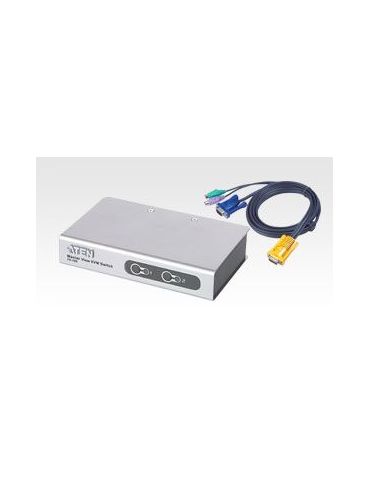 Aten CS-72EC switch-uri pentru tastatură, mouse și monitor (KVM) Gri Aten - 1 - Tik.ro