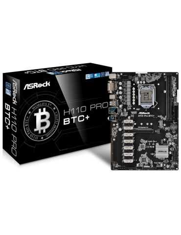 Placa de baza asrock h110 pro btc+ lga 1511  asrock Asrock - 1