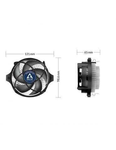 ARCTIC Alpine 23 CO Procesor Air cooler 9 cm Aluminiu, Negru 1 buc. Arctic - 8