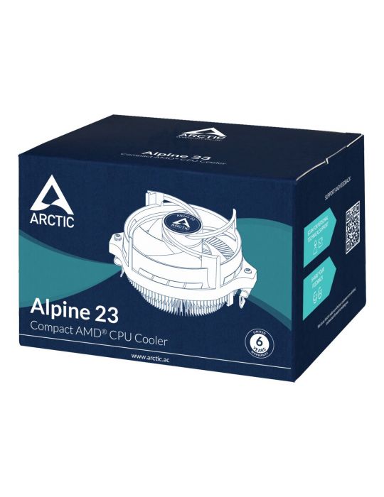 ARCTIC Alpine 23 - Compact AMD CPU-Cooler Procesor Air cooler 9 cm Aluminiu, Negru 1 buc. Arctic - 7