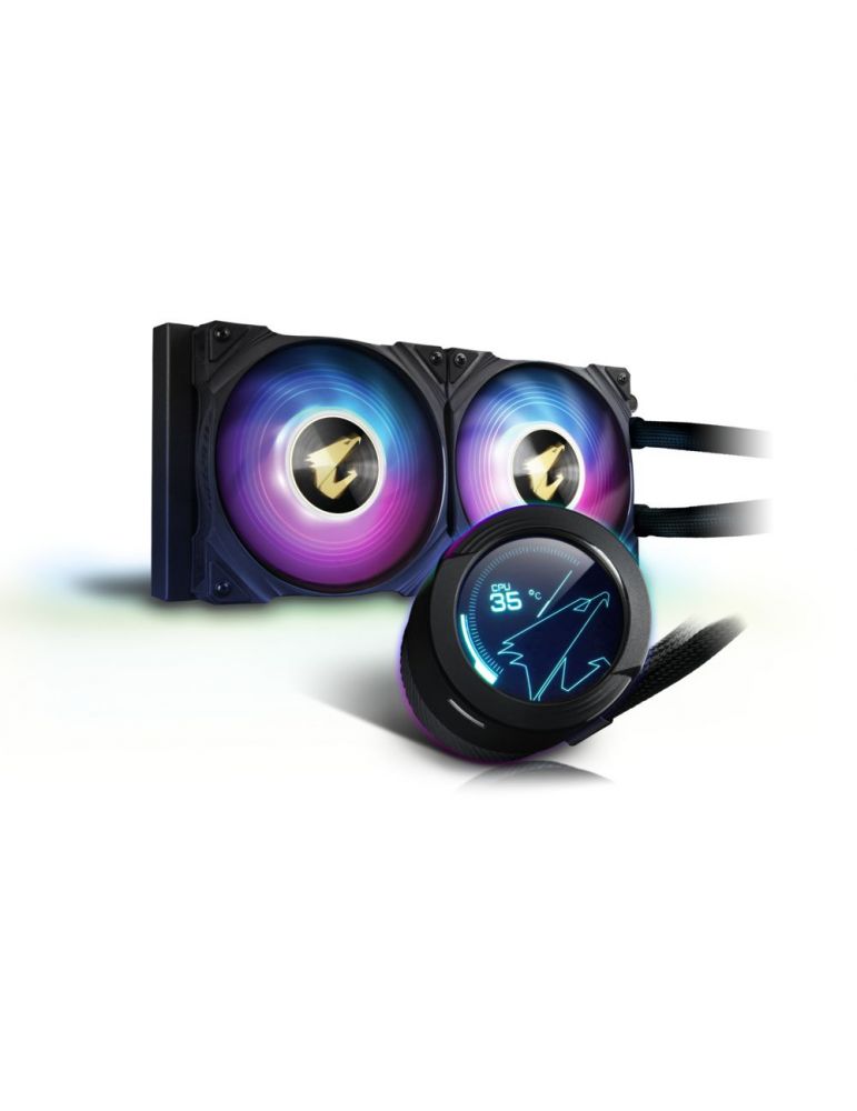 Gigabyte AORUS WATERFORCE X 240 computer cooling system Procesor All-in-one liquid cooler 12 cm Negru