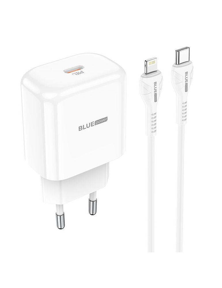 Incarcator retea Blue Power BBN3, 1x USB-C, 20W, universal, White
