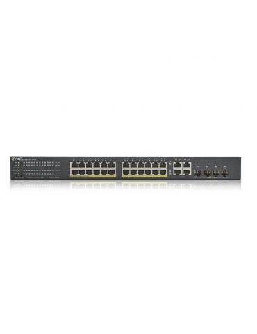 Zyxel GS1920-24HPV2 Gestionate Gigabit Ethernet (10/100/1000) Power over Ethernet (PoE) Suport Negru Zyxel - 2