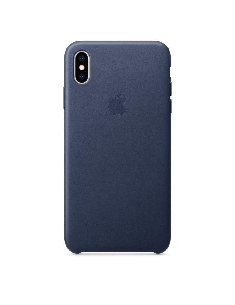 Apple iphone xs max leather case - midnight blue mrwu2zm/a