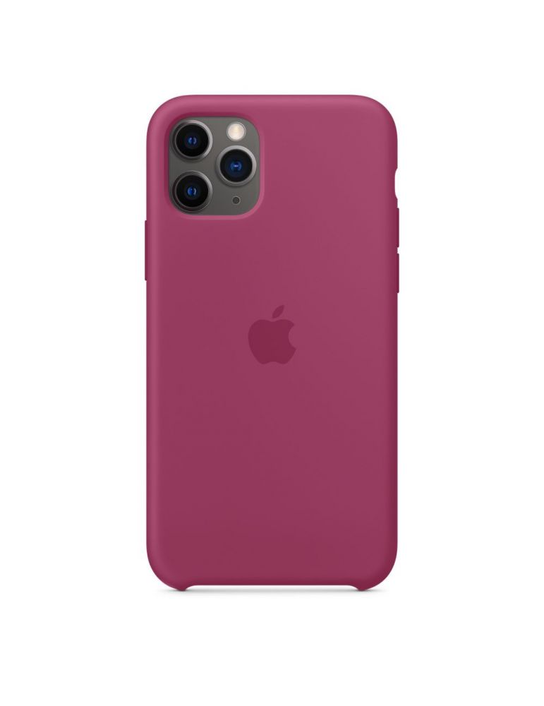 Apple iphone 11 pro silicone case - pomegranate (seasonal winter2019) mxm62zm/a