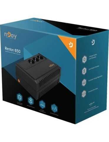 Ups njoy renton 650 650va / 360w 3 prize schuko cu protectie Njoy - 1 - Tik.ro