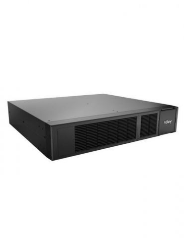 Njoy cabinet de baterii ca0312gx-az compatibil cu balder 1000 rackmountable 2u suporta 6 acumulatori 12v7ah sau 12v9 ah  (3+3 Nj