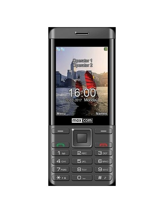 Telefon maxcom cu butoane  2.8 inch dual sim 2 mpix 16 gb 2g oem negru mm236 (include tv 0.5lei) Maxcom - 1