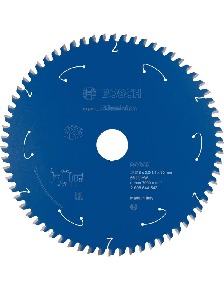 Bosch Disc Expert for Aluminium 216x30 mm 66T special pentru circulare cu acumulator