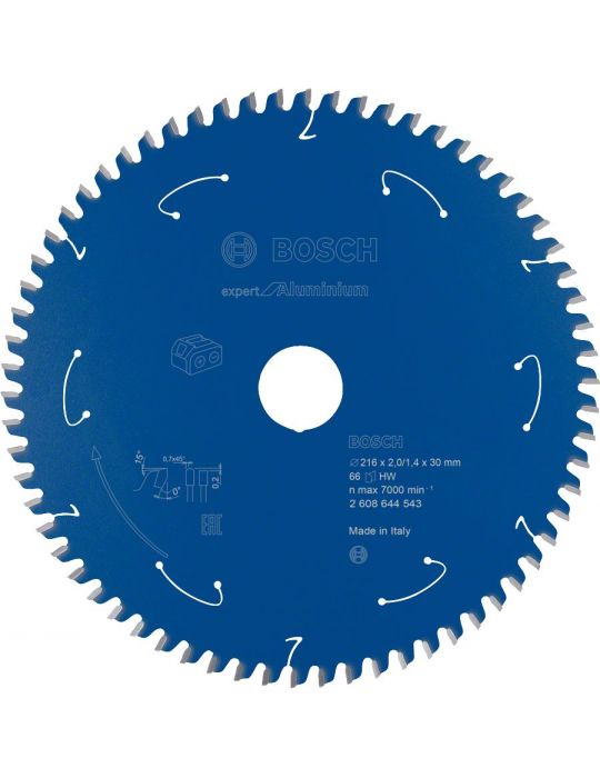 Bosch Disc Expert for Aluminium 216x30 mm 66T special pentru circulare cu acumulator Bosch - 1