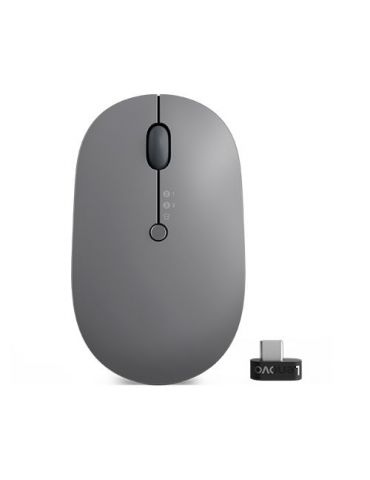 Lenovo Go Wireless Multi Device mouse-uri Ambidextru RF Wireless+Bluetooth+USB Type-A Optice 2400 DPI Lenovo - 1 - Tik.ro
