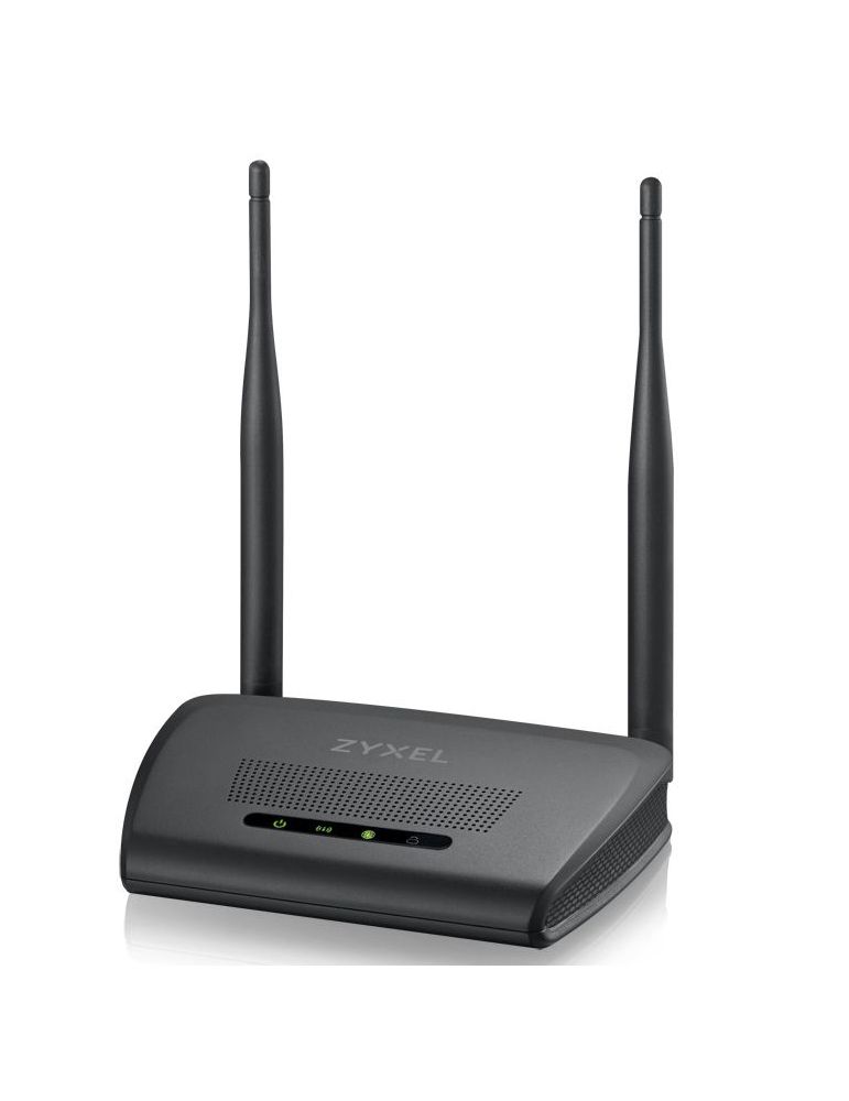 Zyxel NBG-418N v2 router wireless Fast Ethernet Bandă unică (2.4 GHz) Negru