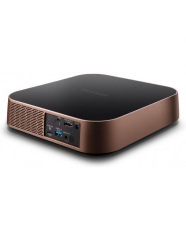 Viewsonic M2 proiectoare de date Proiector pentru distanță mică 1200 ANSI lumens LED 1080p (1920x1080) 3D Negru, De aur Viewsoni - Tik.ro