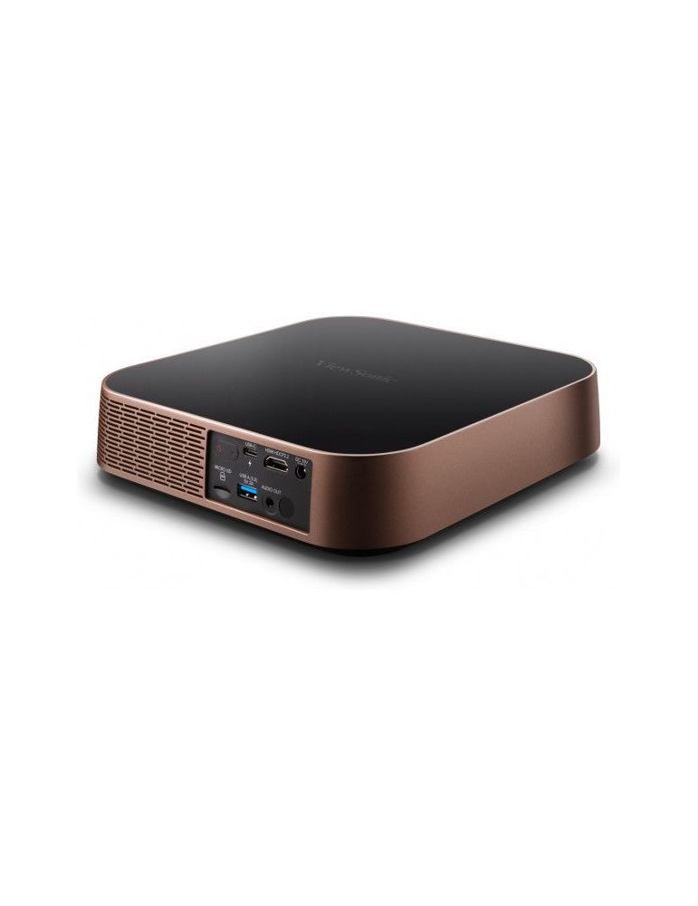 Viewsonic M2 proiectoare de date Proiector pentru distanță mică 1200 ANSI lumens LED 1080p (1920x1080) 3D Negru, De aur