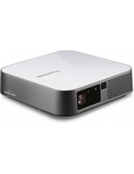 Viewsonic M2e proiectoare de date Proiector pentru distanță mică 1000 ANSI lumens LED 1080p (1920x1080) 3D Gri, Alb Viewsonic - 