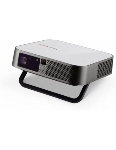 Viewsonic M2e proiectoare de date Proiector pentru distanță mică 1000 ANSI lumens LED 1080p (1920x1080) 3D Gri, Alb Viewsonic - 