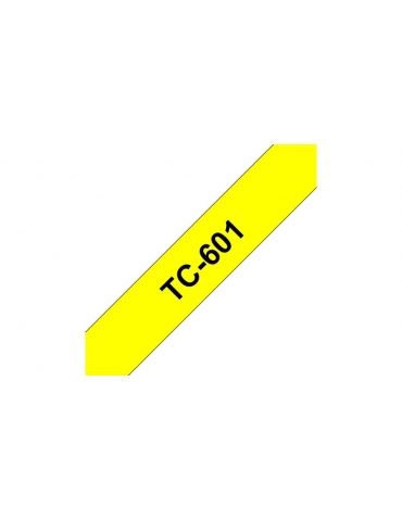 Brother TC-601 benzi pentru etichete Negru pe galben Brother - 2