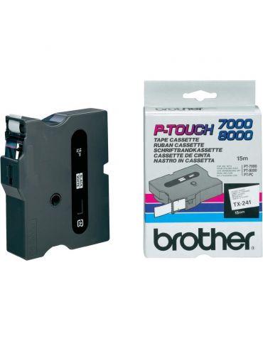 Brother TX-241 benzi pentru etichete Negru pe alb Brother - 1 - Tik.ro