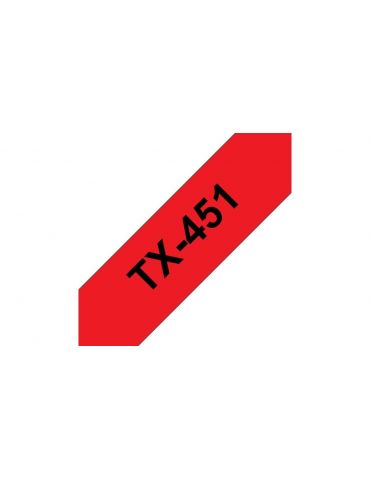 Brother TX-451 benzi pentru etichete Negru pe rosu Brother - 2