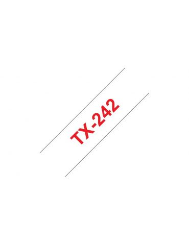 Brother TX-242 benzi pentru etichete Rosu pe alb Brother - 2