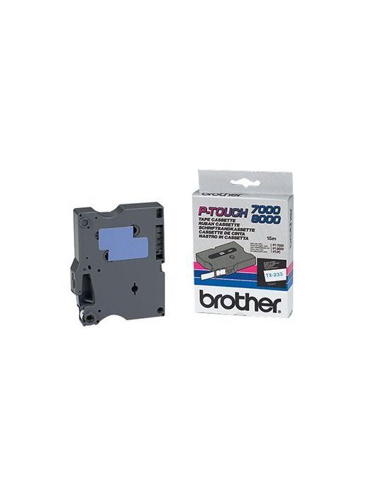 Brother TX-233 benzi pentru etichete Albastru pe alb Brother - 1