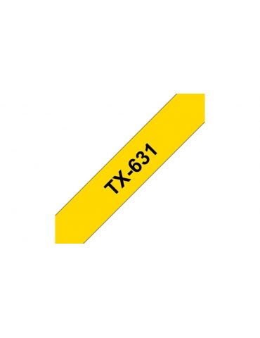 Brother TX-631 benzi pentru etichete Negru pe galben Brother - 2
