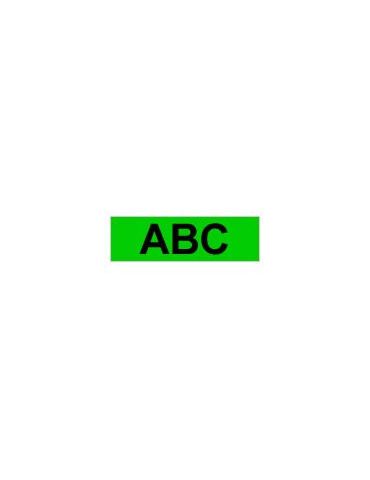 Brother Gloss Laminated Labelling Tape - 24mm, Black/Green benzi pentru etichete TX Brother - 1 - Tik.ro