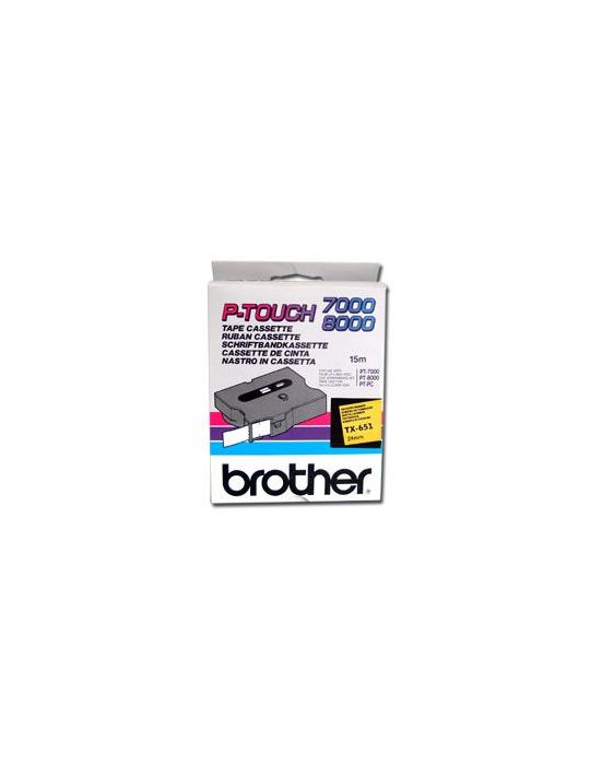 Brother TX-651 benzi pentru etichete Negru pe galben Brother - 1