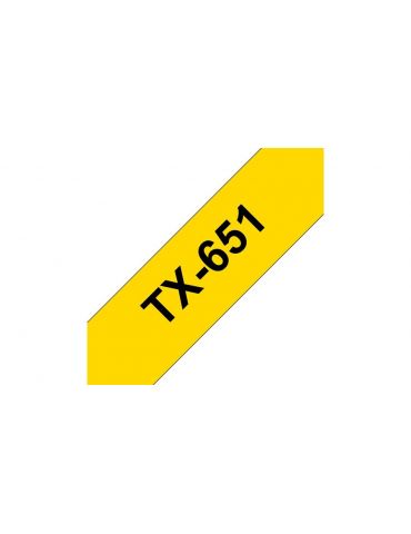 Brother TX-651 benzi pentru etichete Negru pe galben Brother - 2