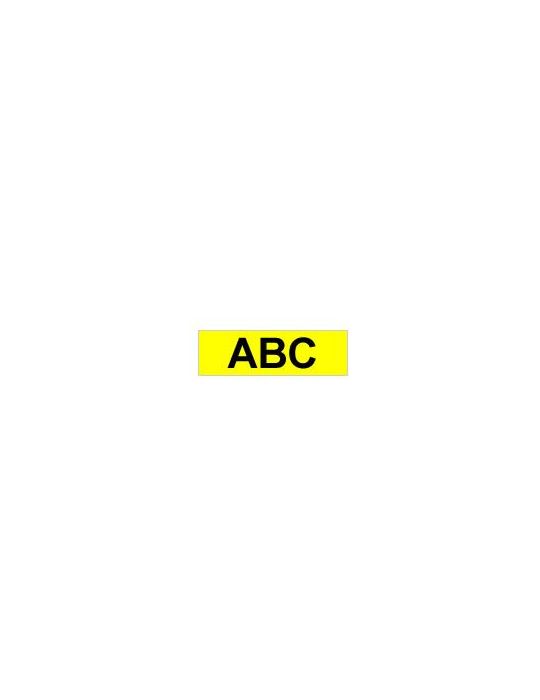 Brother Gloss Laminated Labelling Tape - 6mm, Black/Yellow benzi pentru etichete TX Brother - 1