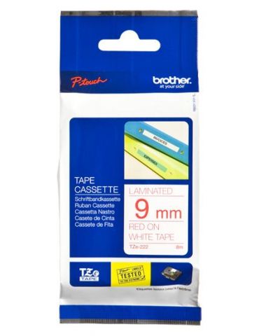 Brother TZe-222 benzi pentru etichete Rosu pe alb Brother - 1 - Tik.ro
