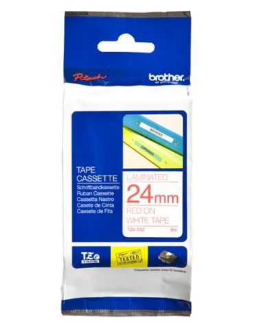 Brother TZe-252 benzi pentru etichete Rosu pe alb Brother - 1 - Tik.ro